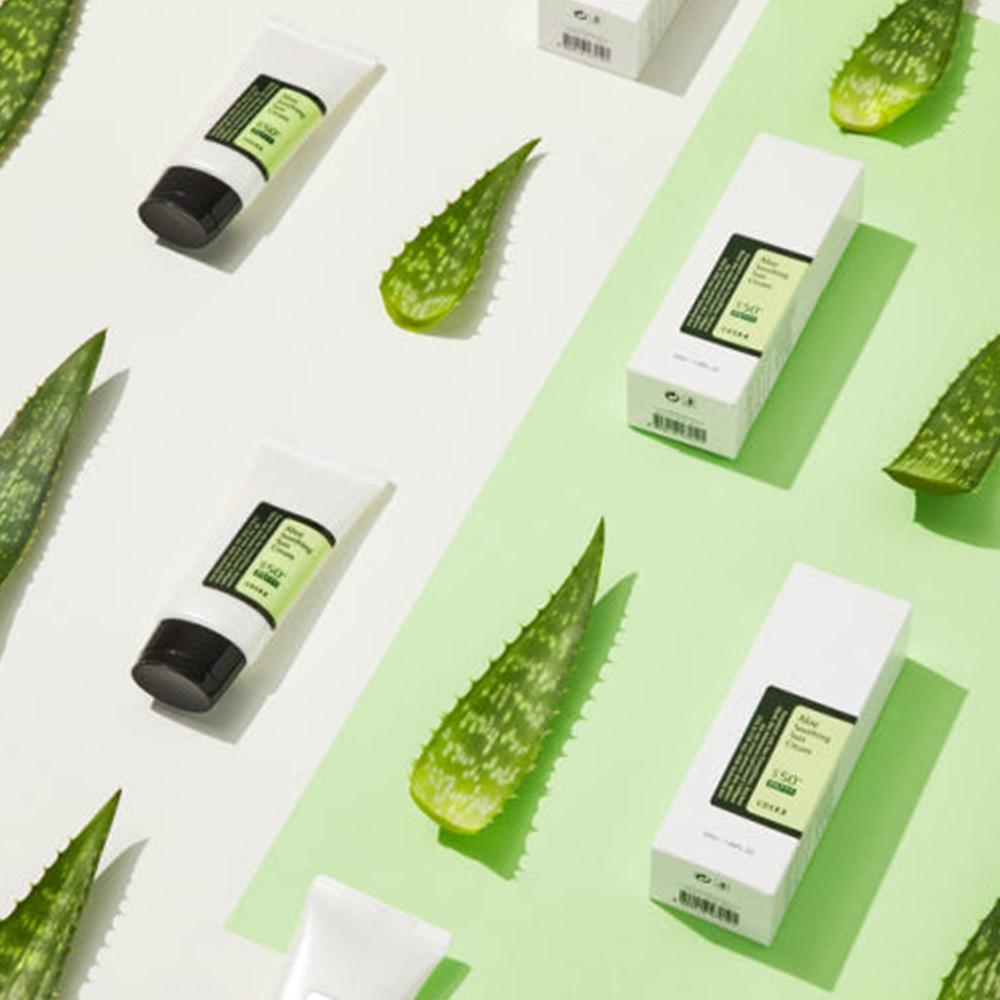 COSRX Успокаивающий солнцезащитный крем с алоэ SPF50 PA+++ 50 мл