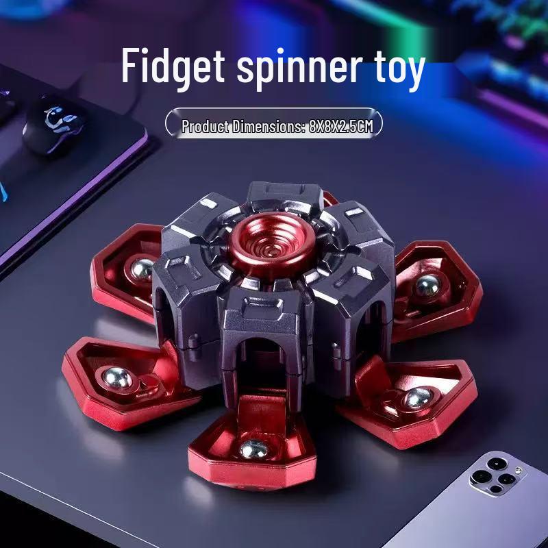 Трансформирующийся Меха-Гироскоп: Инновационная игрушка-антистресс со взрывающейся броней и механическими элементами