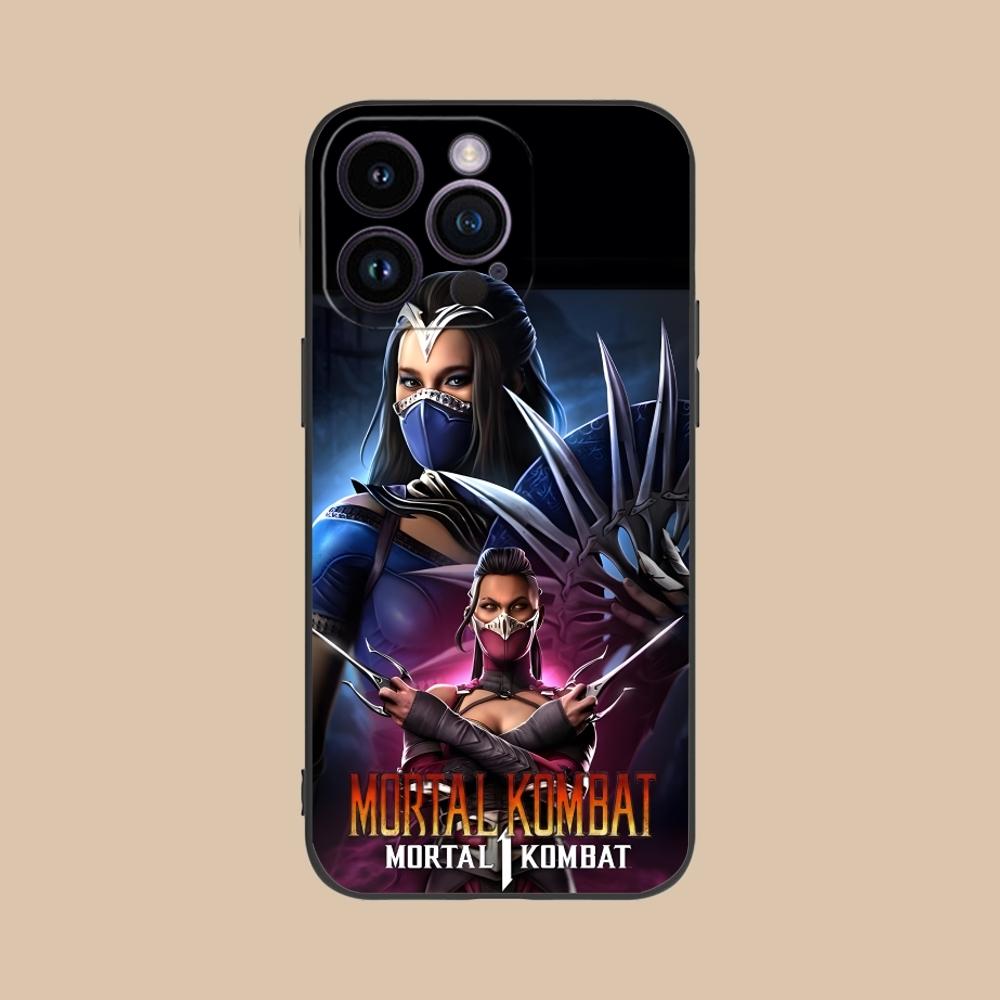 Чехол для мобильного телефона Mortal Kombat Kitana для iPhone 16 15 14 13 12 11 X XR XS 8 7 Pro Max Plus Mini Черный Чехол-Оболочка для Телефона