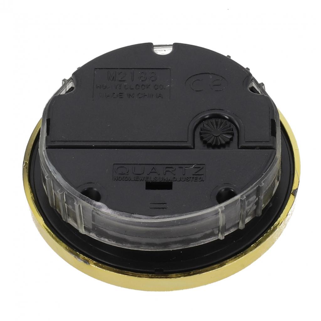 Алюминиевые настенные часы Золотая отделка Ретро часы Черное резиновое кольцо