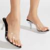 Elegant Woman Heeled Shoes Summer Lightweight Comfortable Women's Sandals Casual Outdoor Transparent PVC Sandals