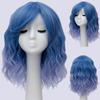 Short Bob Cosplay Wig for Women Synthetic Green Hair New Style Natural Supple Summer Heat Resistant Wig With Side Bangs