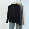 Semi-turtleneck Bottoming Shirt Autumn and Winter Warm Sweater New Women's Knitted Sweater Long Sleeve Inner Slim Top Women
