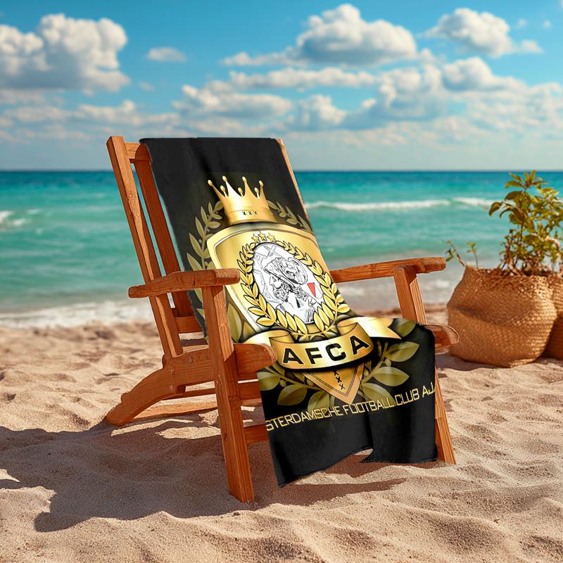1pc Ajax FC Beach Towel, Comfortable and Thick, and Swimming/Bath/Picnic/Camping Towel, Suitable for Seaside Beaches