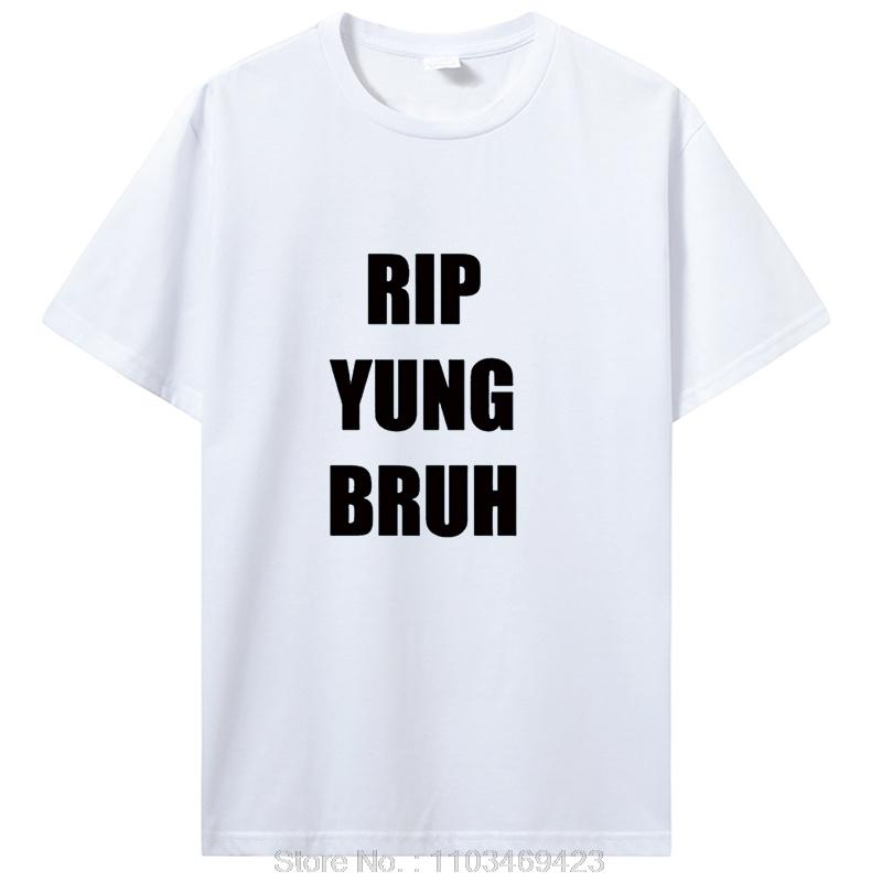 Rip Yung Bruh T Shirt Lil Tracy Meme Peep Tshirt Funny Summer Cotton Tshirt Oversized Clothing Yung Lean Tees Streetwear