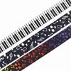 Ring Holder Badge Strap Piano Keys Print Keychain Musical Note Lanyards Badge Holder Keys Keychain