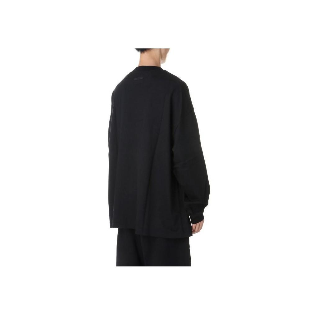 Fear of God Футболка Essentials Jersey с длинным рукавом, черная, мужская, топы 125BT244200F