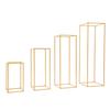 4PCs Metal Flower Stand for Wedding Table Centerpieces,   15.74inch/23.62inch/31.49inch/39.37inch Tall Gold Wedding Flower Stand