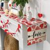 Valentine's Day Tablecloth Washable Table Cover Soft Table Cloth Stain Resistant Perfect for Kitchen Dinner Picnic
