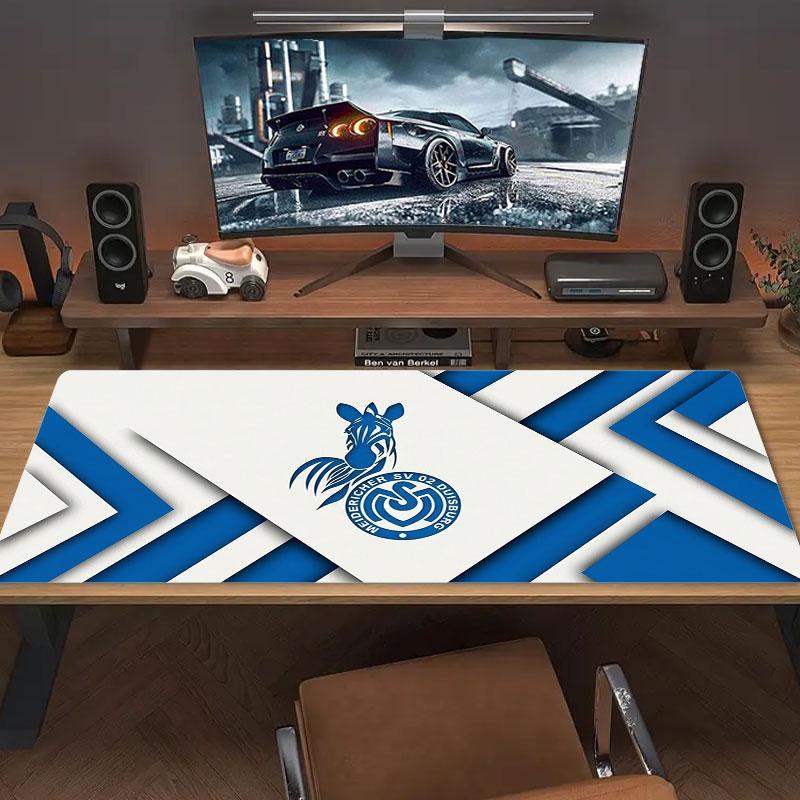 MSV Duisburg Коврик для мыши большого размера Большое игровое коврик-подушка для стола Нескользящий для ноутбука планшета Большой коврик для мыши XXL Коврик Мини-ПК Игровой коврик С заблокированным краем