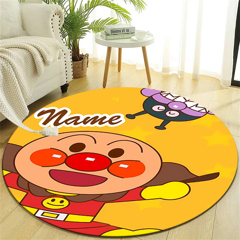 Personalized A-Anpanman Round Chair Office Rug - Perfect for Mat, Office Chair & More - Ideal Gift for Birthdays and Holidays