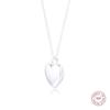 Original 925 Sterling Silver Clear CZ Love Locket Pendant Necklaces For Women S925 Fine Jewelry Mother Gift With Chain Collares