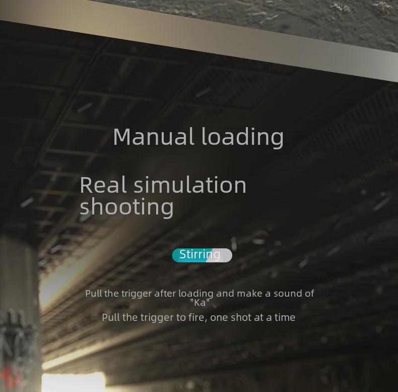 Игрушечный пистолет с мягкими пулями «Взрывной меха»: Интерактивный уличный механический пистолет для мальчиков