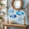 Ocean Theme Wooden Fish Wall Decor Marine Style Nautical Wall Art  Living Room Decor