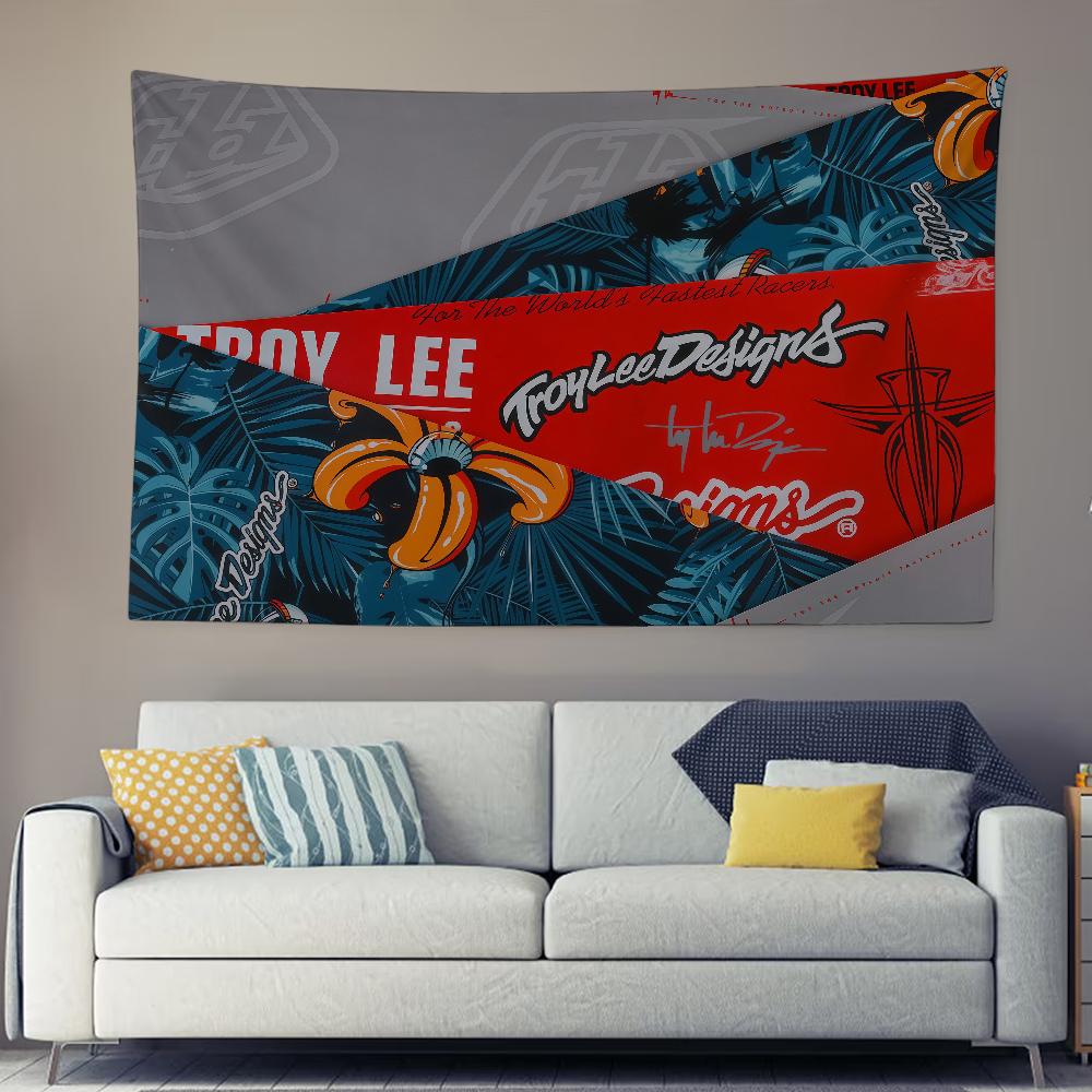 Крутой Спортивный Гобелен Troy Lee Designs Фон для Подвешивания Ткань для Спальни Гобелен Декор Комнаты Эстетичный Гобелен Настенный Подвес