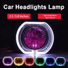 Car LED Headlight Decorative Cover High-Brightness Heat-Resistant Anti-glare Universal Easy To Install Car Light Accessories