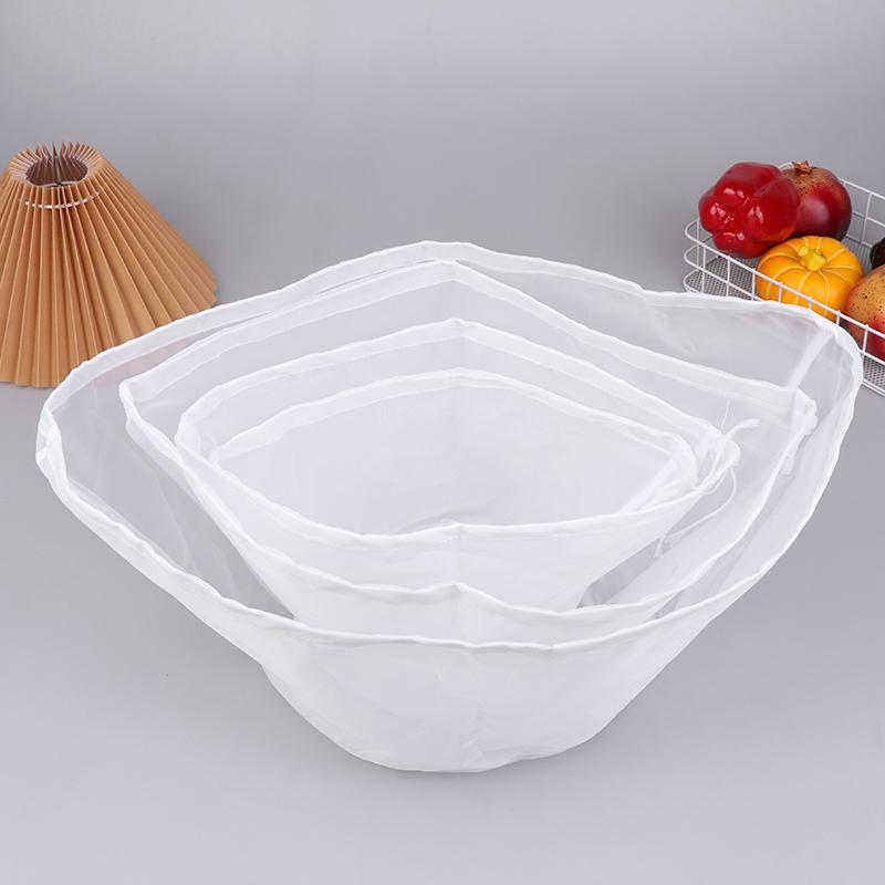 Соевый фильтр-сетка мешок Нейлоновая сетка для фильтрации жидкости Сетка для фильтрации молока и кофе Многоразовый мешок с мелкой сеткой для отжимания Сито Кухонный инструмент