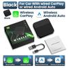 CarlinKit 5.0 Mini Pro Wireless Android Auto & CarPlay Adapter Split Sceeen Online Upgrade 5.8Ghz WiFi Bluetooth Fast Connect