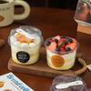 50Pcs Round Yogurt Cups Disposable Party Cups  for Holding Ice Cream Jelly Yogurt and Mousse