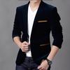 Fashion Brand Blazer British 'S Style Casual Slim Fit Suit Jacket Male Blazers Men Coat Terno
