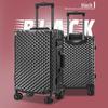 20-Inch Aluminum Frame Travel Suitcase - Stylish Password Box for Men & Women