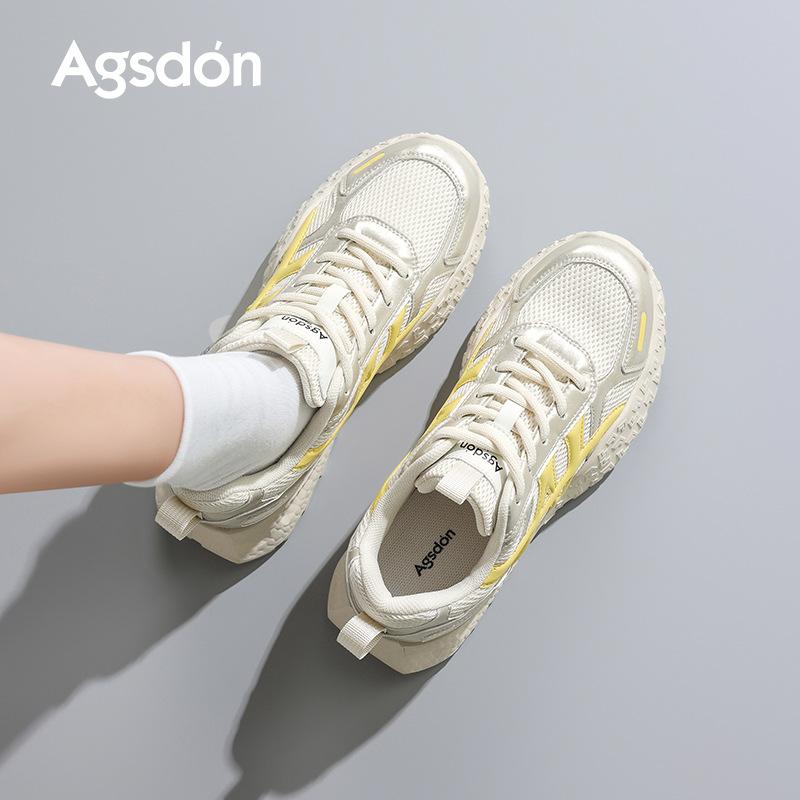 Augustus Dengde training shoes women's 2025 new autumn fashion platform dad shoes lightweight Forrest Gump casual sports shoes