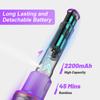 UMLO V102 Cordless Vacuum Cleaner for Home Carpet Hard Floor Pet Hair, Powerful Stick Vacuum with Brushless Motor,Purple