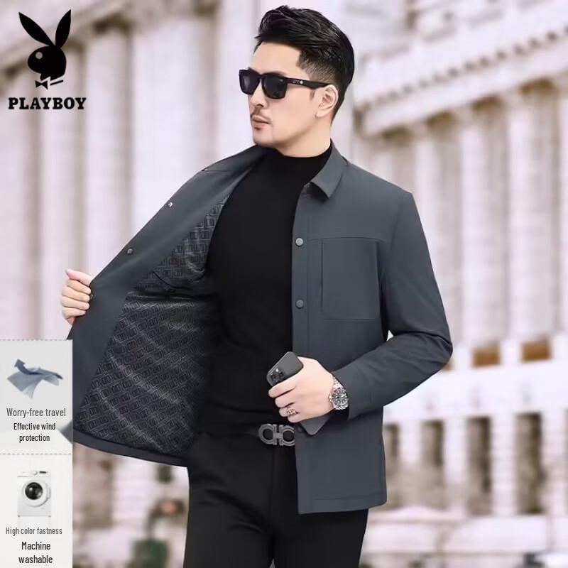 PLAYBOY Мужской пиджак в стиле business casual с лацканами