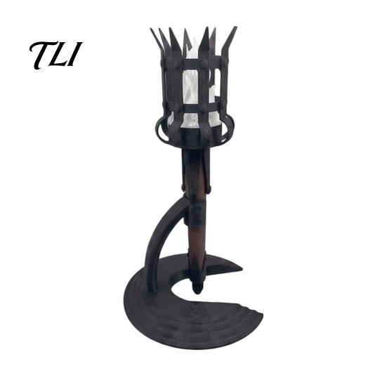Led Fake Flame Torch Medieval Wall Lamp, LED Handheld Light, Retro Realistic Simulation Light for Halloween Party Decor, Mardi Gras Vintage Style