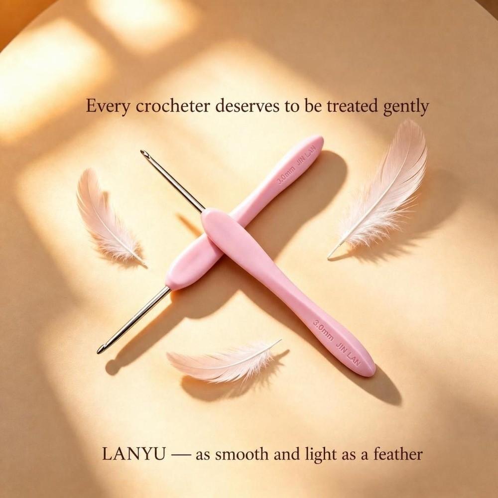 Ergonomic Handle Crochet Hook 1.5-3.5mm DIY Knitting Tools New Knitting Crochet Doll Weaving Tool