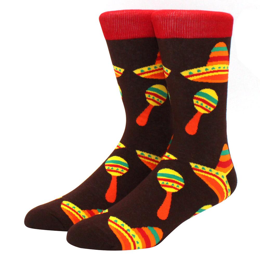 New Happy Mens Socks Women Novelty Cartoon Sock Combed Cotton Funny Men's Big Size Crew Harajuku Hip Hop Thick Long Socks