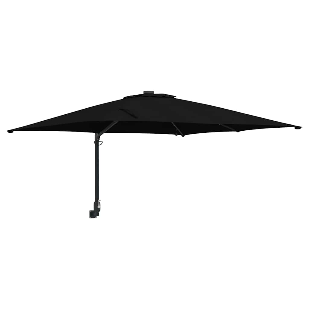 Garden Sun Umbrella Black 248.5 x 247.5 x 160 cm