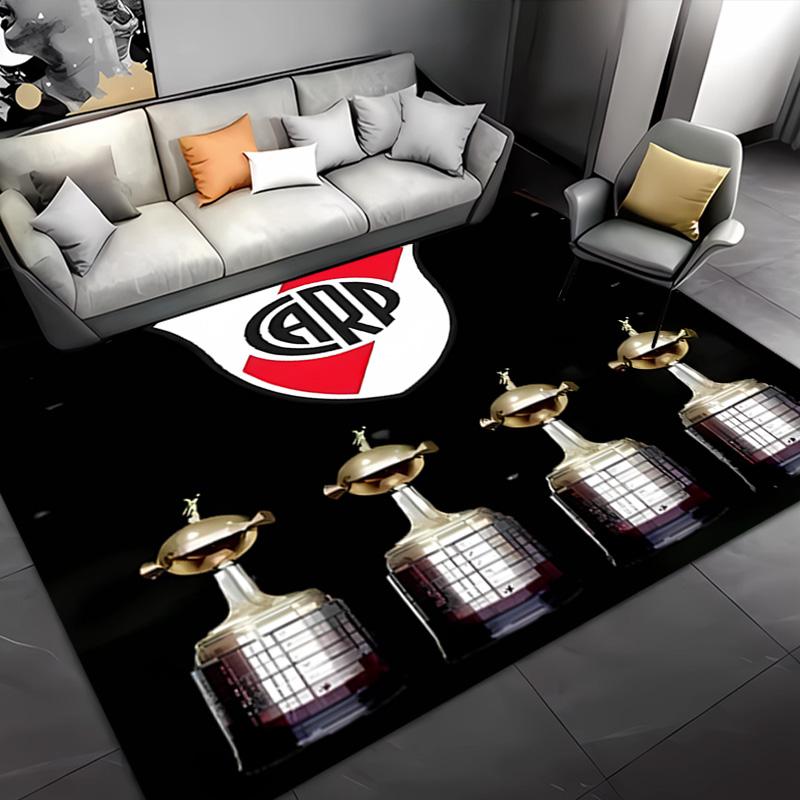 1pc Club Atlético River Plate Entrance Mat, Non-Slip Mat Area Rug,Room Decor, Outdoor Decor, Kitchen Rug,Doormat - Machine Washable, Easy to Clean