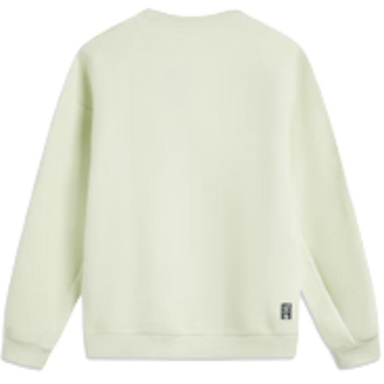 Li Ning Баскетбольная серия Anti-Five Пуловер с круглым вырезом и принтом букв Повседневная толстовка Мужская толстовка Мягкий Водно-зеленый AWDV031-5