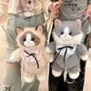 Soft Plush Plush Ragdoll Cat Backpack Simulated Ragdoll Cat Crossbody Bag  Travel Storage