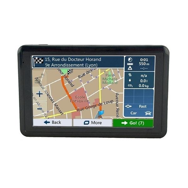 5-дюймовый спутниковый навигатор для автомобиля HGV GPS-навигация Портативные POI Глобальные карты Обновления автомобильного GPS Глобальная карта 20 ГБ