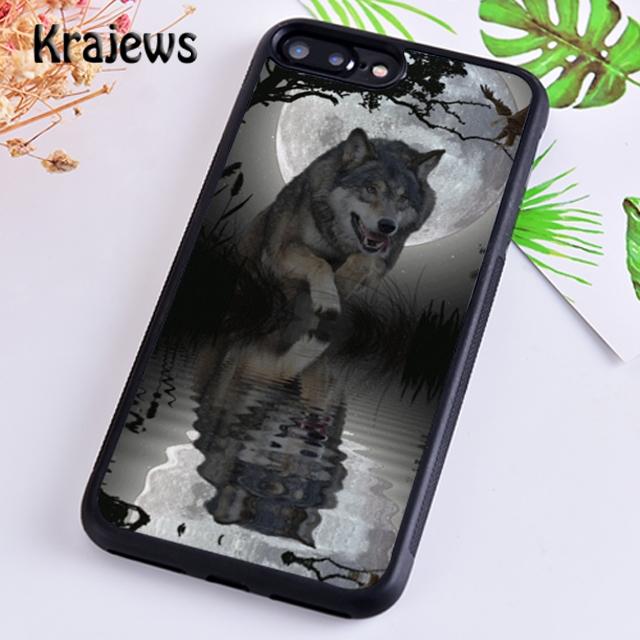 Howl of A Wolf Under The Moon pattern Phone Case Cover For iPhone 17 Air 16 15 14 plus 12 13 pro max