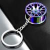 Keychain Multicolor Wheel Hub Shape Cool Pendant Accessory for Bag Car Key