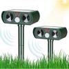 Repellent cat solar ultrasound repellent outdoor cat sensitivity and frequency adjustable ultrasound cat to repel pests garden protector