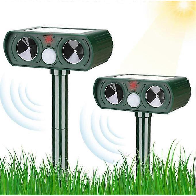 Repellent cat solar ultrasound repellent outdoor cat sensitivity and frequency adjustable ultrasound cat to repel pests garden protector