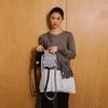 Pleatsmama Mini Crossbow Bag Glitter Silver