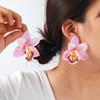 Korean Style Large Flower Earrings Butterfly Orchid Bohemian Dangle Earring  Decoration