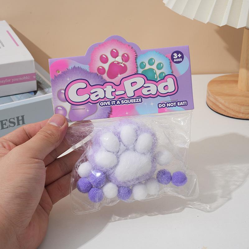 Новые красочные плюшевые игрушки в форме кошачьей лапки, розовые, нежные, мягкие, грязные, декомпрессионные, медленно поднимающиеся игрушки для детей и взрослых