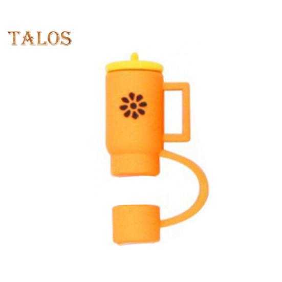 Силиконовые чехлы для соломенной шляпы на Хэллоуин 10 мм Декоративные колпачки в виде тыквы-призрака Пылезащитный многоразовый протектор для бутылки с водой