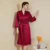 Plus Size Women's Summer Home Light Luxury Nine Points Sleeve Cool Long Pajamas
