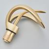Gold Bathroom Basin Faucet Brass Waterfall Single Handle Crane Hot Cold Water Mixer Tap New Style