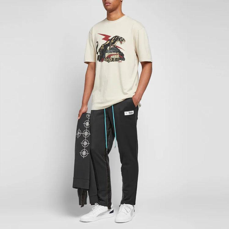 PUMA X RHUDE PUMA X RHUDE Knitted Sweatpants Men's Moderate Straight Fit Pants 595342-01