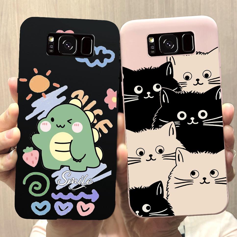 New For Samsung Galaxy S8+ SM-G955F Case Luxury Flower Butterfly Soft Silicone Cover For Samsung S8+ S8Plus S8 Bumper Phone Case