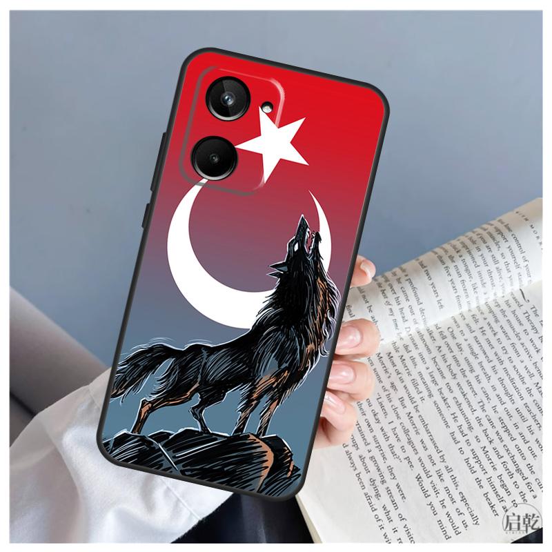 Турция Турецкий Флаг Для Realme C71 C55 C75 C67 C63 C51 C61 C53 C35 C65 11 12 13 14 15 Pro Plus GT6 GT7 Pro Чехол