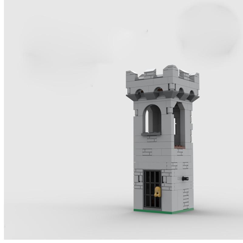 Medieval Castle Building Block Ancient City Walls City Gates City Sentry Towers Compatible With Small Particle War Scenes